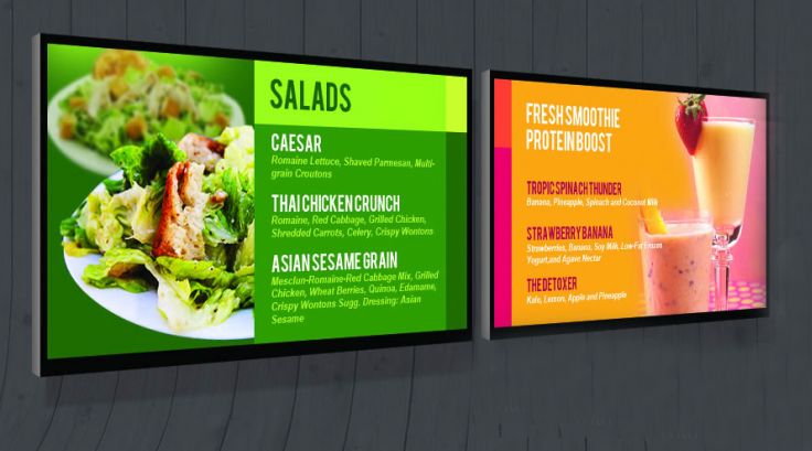 digital menu board ideas